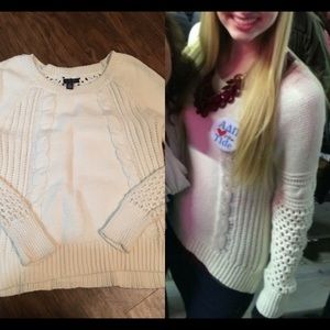 Cream sweater